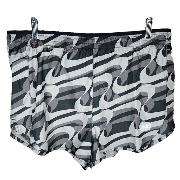 NWT Nike Dri-FIT Icon Clash Tempo Luxe Shorts sz XL * Black Gray Running Swoosh - Picture 1 of 4